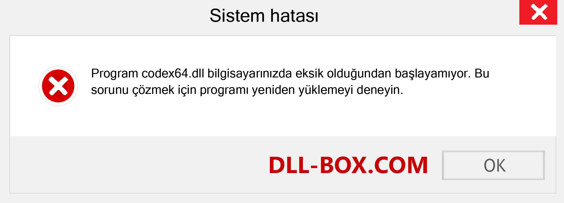 codex64.dll dosyası eksik mi? Windows 7, 8, 10 için İndirin - Windows'ta codex64 dll Eksik Hatasını Düzeltin, fotoğraflar, resimler